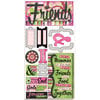 Bo Bunny Press - Teen Chic Collection - Cardstock Stickers - Forever Friends