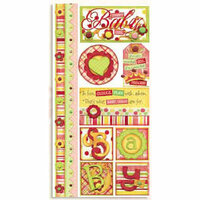 Bo Bunny Press - Shabby Princess - Ella Collection - Cardstock Stickers - Sweet Baby Girl