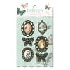Bo Bunny Press - Gabrielle Collection - Metal Embellishments - Trinkets