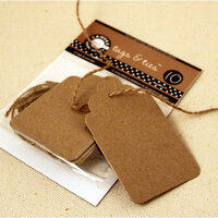 Canvas Corp - Tags and Ties - Scallop - Kraft