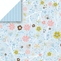 Chatterbox - Scrapbook Walls - Garden Room - Cardstock - Sky Garden Floral, CLEARANCE