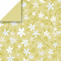 Chatterbox - Scrapbook Walls - Gazebo Room - Olive Gazebo Flower, CLEARANCE