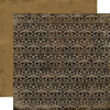 Carta Bella Paper - All Hallow's Eve Collection - Halloween - 12 x 12 Double Sided Paper - Spooky Damask