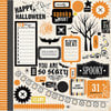 Carta Bella Paper - Spooky Collection - Halloween - 12 x 12 Cardstock Stickers