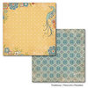 Carta Bella Paper - Traditions Collection - 12 x 12 Double Sided Paper - Peacock's Paradise