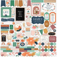 Carta Bella Paper - At Home Collection - 12 x 12 Cardstock Stickers - Elements