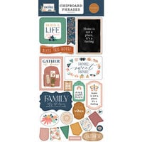 Carta Bella Paper - At Home Collection - Chipboard Embellishments - Phrases