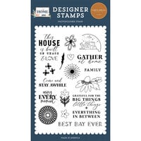 Carta Bella Paper - At Home Collection - Clear Photopolymer Stamps - Chaos and Love