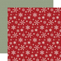 Carta Bella Paper - A Wonderful Christmas Collection - 12 x 12 Double Sided Paper - Holiday Cheer Snow