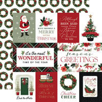 Carta Bella Paper - A Wonderful Christmas Collection - 12 x 12 Double Sided Paper - Multi Journaling Cards