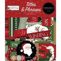 Carta Bella Paper - A Wonderful Christmas Collection - Ephemera - Titles and Phrases
