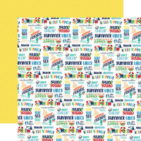 Carta Bella Paper - Beach Party Collection - 12 x 12 Double Sided Paper - Summer Vibes