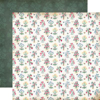 Carta Bella Paper - Bloom Collection - 12 x 12 Double Sided Paper - Blooms And Berries