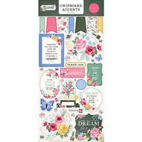 Carta Bella Paper - Bloom Collection - Chipboard Embellishments - Accents