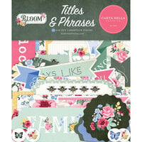 Carta Bella Paper - Bloom Collection - Ephemera - Titles And Phrases