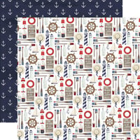 Carta Bella Paper - By The Sea Collection - 12 x 12 Double Sided Paper - Set Sail