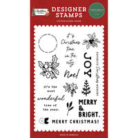 Carta Bella Paper - Christmas Flora Collection - Clear Photopolymer Stamps - Christmas Time In The City