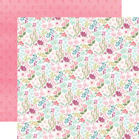 Carta Bella Paper - Flora No. 3 Collection - 12 x 12 Double Sided Paper - Bright Small Floral