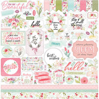 Carta Bella Paper - Flora No. 3 Collection - 12 x 12 Cardstock Stickers - Elements