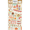 Carta Bella Paper - Fall Market Collection - Chipboard Stickers - Phrases