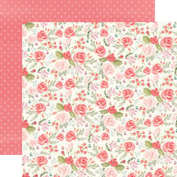 Carta Bella Paper - Farmhouse Market Collection - 12 x 12 Double Sided Paper - Lovely Floral