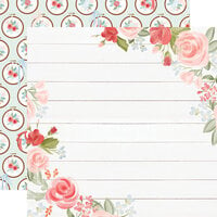Carta Bella Paper - Farmhouse Market Collection - 12 x 12 Double Sided Paper - Floral Corners