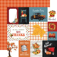 Carta Bella Paper - Fall Fun Collection - 12 x 12 Double Sided Paper - Multi Journaling Cards