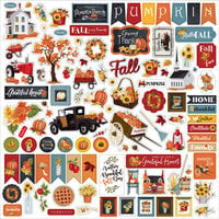 Carta Bella Paper - Fall Fun Collection - 12 x 12 Cardstock Stickers - Elements