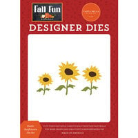 Carta Bella Paper - Fall Fun Collection - Designer Dies - Rustic Sunflowers