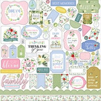 Carta Bella Paper - Flora No. 4 Collection - 12 x 12 Cardstock Stickers - Elements