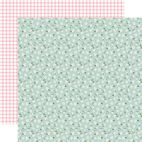 Carta Bella Paper - Flora No. 5 Collection - 12 x 12 Double Sided Paper - Cool Stems
