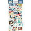 Carta Bella Paper - Family Night Collection - Chipboard Stickers - Accents