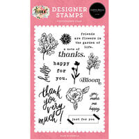 Carta Bella Paper - Flora No. 6 Collection - Clear Photopolymer Stamps - Friends Are Flowers