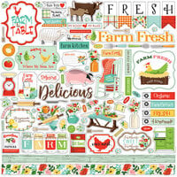Carta Bella Paper - Farm To Table Collection - 12 x 12 Cardstock Stickers - Elements