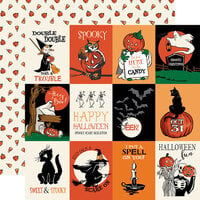 Carta Bella Paper - Halloween Fun Collection - 12 x 12 Double Sided Paper - 3 x 4 Journaling Cards