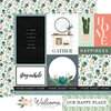 Carta Bella Paper - Gather At Home Collection - 12 x 12 Double Sided Paper - Multi Journaling Cards