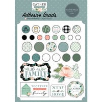 Carta Bella Paper - Gather At Home Collection - Self Adhesive Decorative Brads