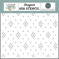 Carta Bella Paper - Gather At Home Collection - 6 x 6 Stencils - Dotted Diamonds