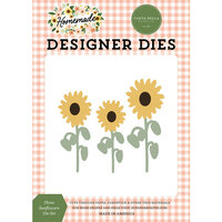 Carta Bella Paper - Homemade Collection - Designer Dies - Three Sunflowers