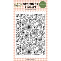 Carta Bella Paper - Homemade Collection - Clear Photopolymer Stamps - Homemade Floral Background