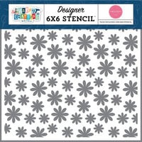 Carta Bella Paper - Happy Crafting Collection - 6 x 6 Stencils - Flower Punch