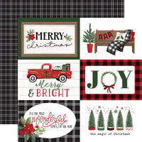 Carta Bella Paper - Home For Christmas Collection - 12 x 12 Double Sided Paper - 4 x 6 Journaling Cards