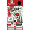 Carta Bella Paper - Home For Christmas Collection - Puffy Stickers