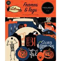 Carta Bella Paper - Hocus Pocus Collection - Halloween - Ephemera - Frames and Tags