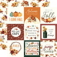 Carta Bella Paper - Harvest Collection - 12 x 12 Double Sided Paper - 4 x 4 Journaling Cards
