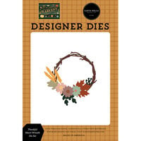 Carta Bella Paper - Harvest Collection - Designer Dies - Thankful Heart Wreath