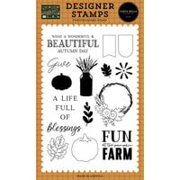 Carta Bella Paper - Harvest Collection - Clear Photopolymer Stamps - A Life Full Of Blessings