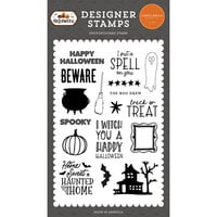 Carta Bella Paper - Halloween Collection - Clear Photopolymer Stamps - Haunted Home