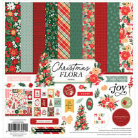 Carta Bella Paper - Christmas Flora Collection - Joyful - 12 x 12 Collection Kit