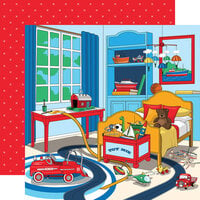 Carta Bella Paper - Little Boy Collection - 12 x 12 Double Sided Paper - Play Room